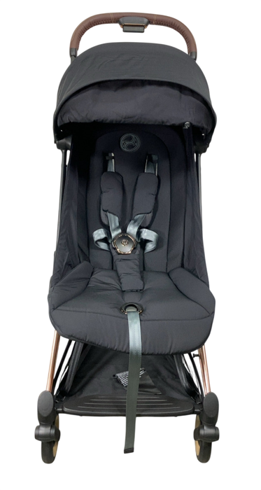 Shop Cybex Coya Stroller, 2024, Rose Gold, Sepia Black at GoodBuy Gear