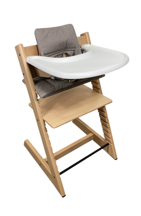 Shop Stokke Tripp Trapp Complete High Chair, 1, Dots Grey, Natural at GoodBuy Gear