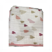 Shop DRAFT - Aden + Anais Essentials Classic Muslin Blanket, White and heart breaker at GoodBuy Gear