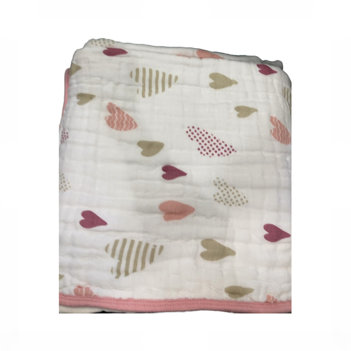 Shop DRAFT - Aden + Anais Essentials Classic Muslin Blanket, White and heart breaker at GoodBuy Gear