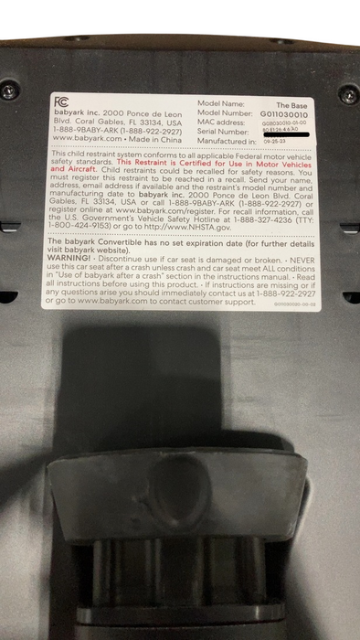 Shop Babyark Premium Convertible Car Seat, 2023, Charcoal Grey / Midnight Blue at GoodBuy Gear