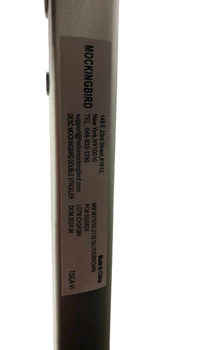 Shop Mockingbird Single to Double 2.0 Stroller, 2024, Sea, Silver With Penny Leather, Watercolor Drops at GoodBuy Gear