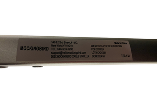 Shop Mockingbird Single to Double 2.0 Stroller, 2024, Sea, Silver With Penny Leather, Watercolor Drops at GoodBuy Gear