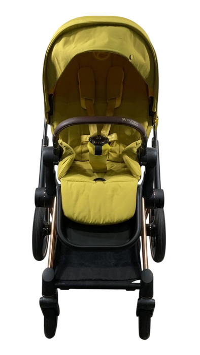 Shop Cybex PRIAM Stroller, 2022, Mustard Yellow, Rosegold at GoodBuy Gear