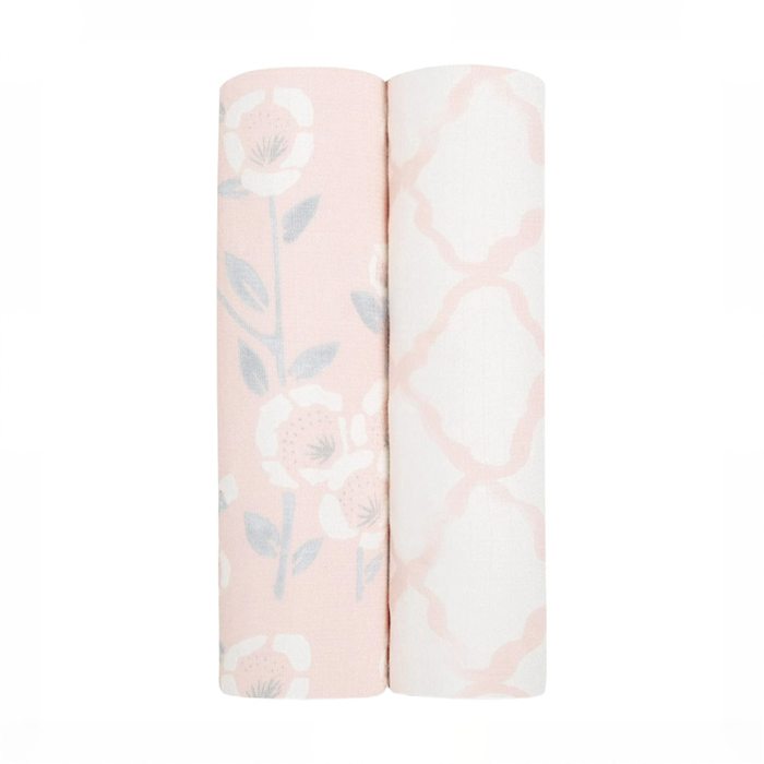 Shop Aden + Anais Silky Soft Swaddles (2 Pack), Stencil at GoodBuy Gear