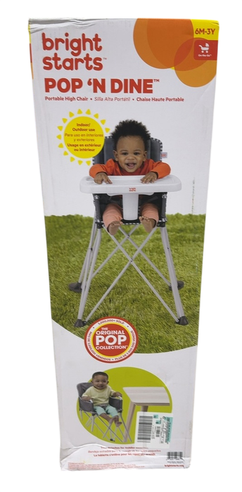 Shop Bright Starts Pop 'N Dine Portable High Chair, Grey at GoodBuy Gear