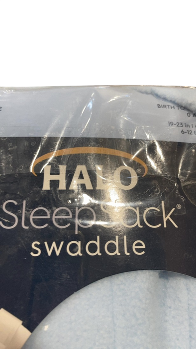 Shop Halo Micro-Fleece Swaddle, Baby Blue, Newborn at GoodBuy Gear