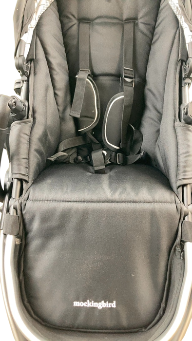 Shop Mockingbird Single 2.0 Stroller, Black, Windowpane, Silver With Black Leather, 2024 at GoodBuy Gear