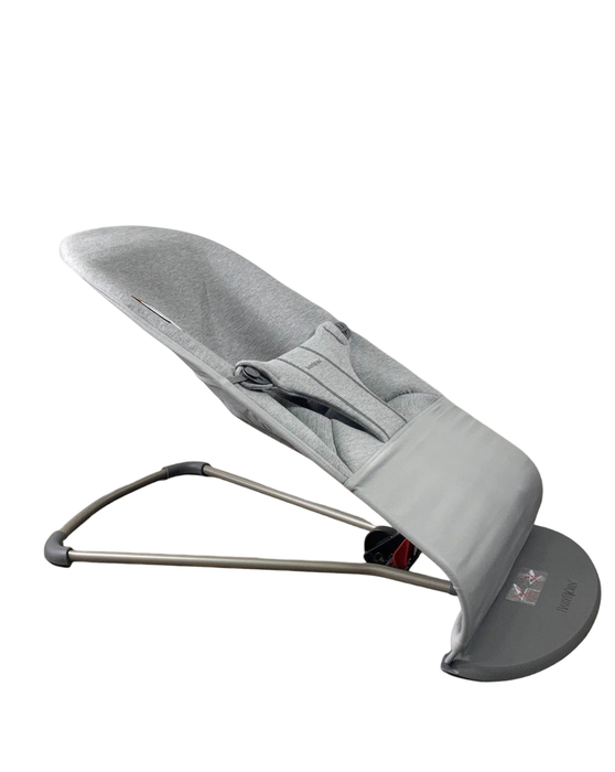 Shop BabyBjorn Bouncer Bliss, Dark Gray Frame, Light Gray 3D Jersey at GoodBuy Gear
