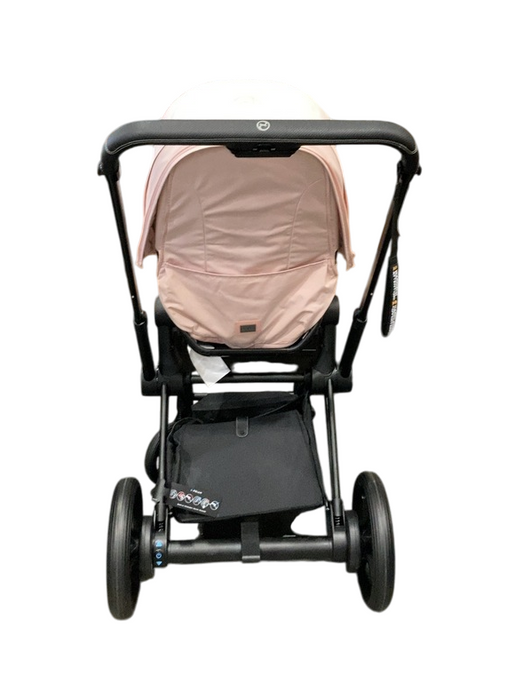 Shop Cybex E-PRIAM Electric Stroller, Matt Black, Peach Pink, 2024, with Battery at GoodBuy Gear