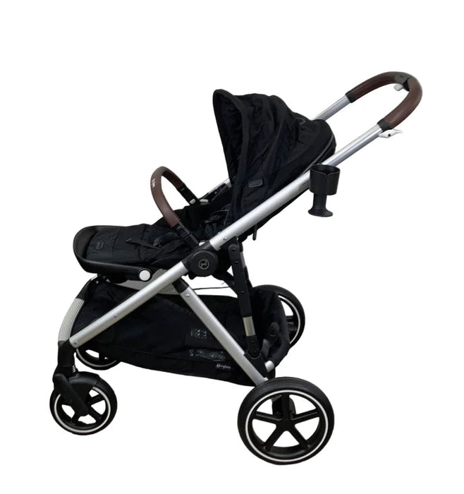 Cybex Gazelle S Modular Stroller, Moon Black, Silver Frame, 2025