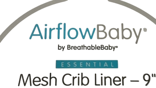 Shop AirFlowBaby Crib Bumper, 9", White at GoodBuy Gear