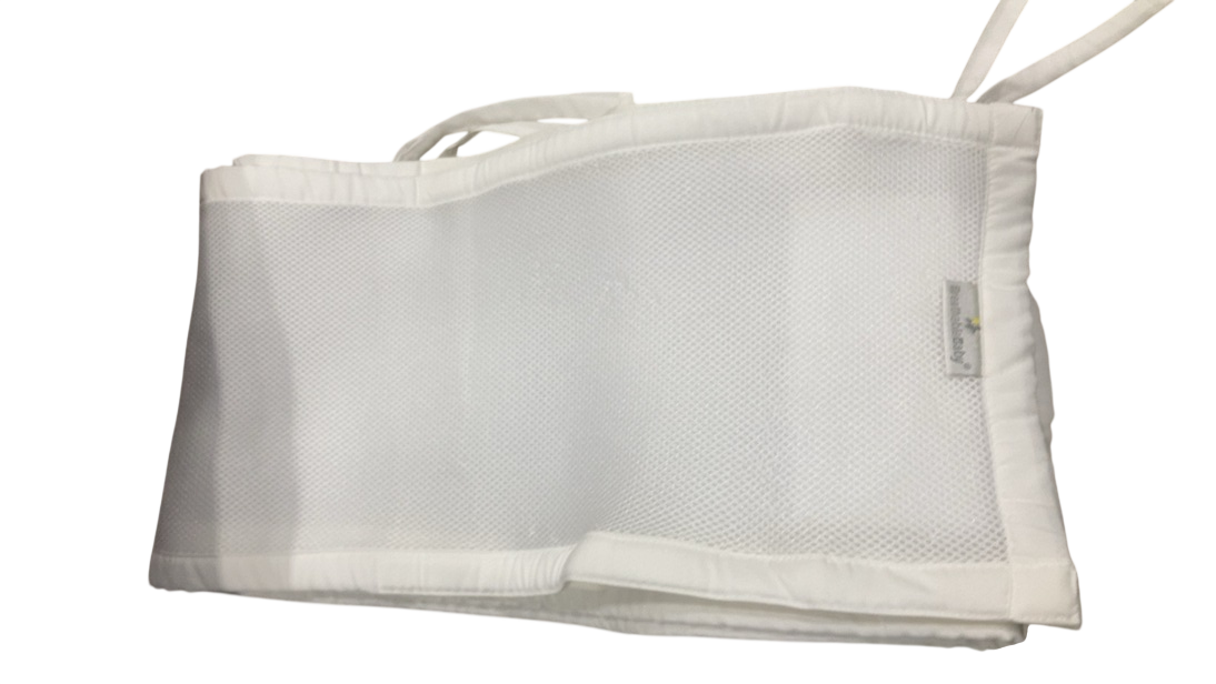 Shop Breathable Baby Mesh Crib Liner, Full Size/4 Sides, White at GoodBuy Gear