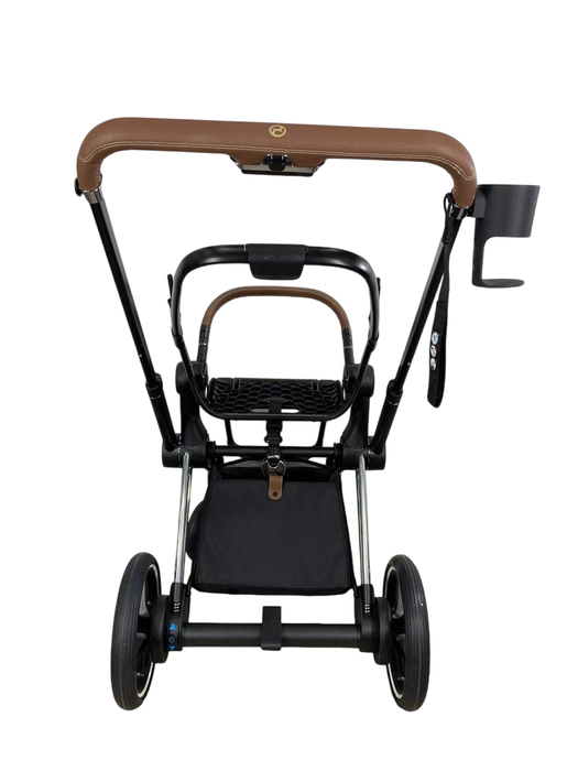 Shop Cybex PRIAM Stroller Frame And Seat, 2021, Chrome/Brown at GoodBuy Gear