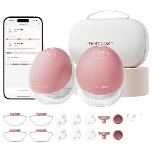 Shop Momcozy Mobile Flow Hands-Free Breast Pump M9, Cozy Red, Double at GoodBuy Gear