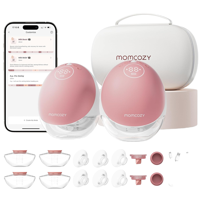Shop Momcozy Mobile Flow Hands-Free Breast Pump M9, Cozy Red, Double at GoodBuy Gear