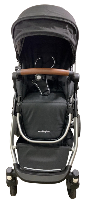 Shop Mockingbird Single to Double 2.0 Stroller, 2025, Black, Silver With Penny Leather, Windowpane at GoodBuy Gear