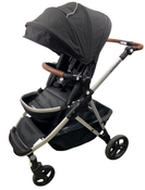Shop Mockingbird Single to Double 2.0 Stroller, 2024, Black, Silver With Penny Leather, Windowpane at GoodBuy Gear