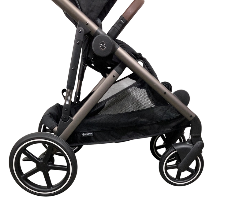 Shop Cybex Gazelle S Modular Stroller, 2024, Moon Black, Taupe Frame at GoodBuy Gear