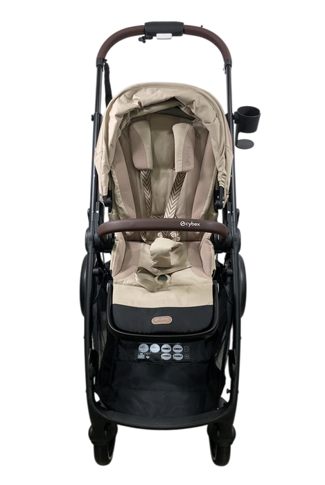 Shop Cybex e-Gazelle S Stroller, 2024, Almond Beige, Black at GoodBuy Gear
