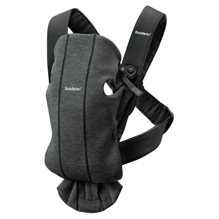 Shop BabyBjorn Baby Carrier Mini, Charcoal Gray 3D Jersey at GoodBuy Gear