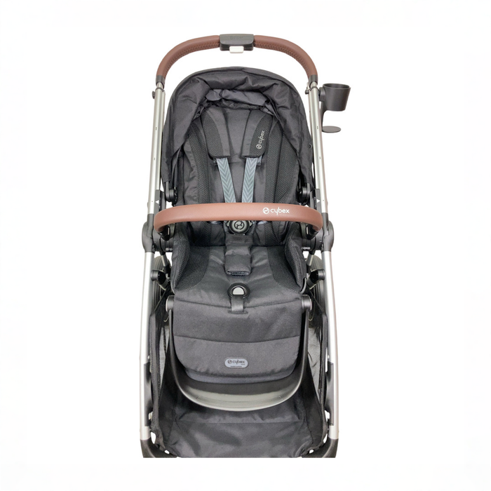 Shop Cybex Gazelle S Modular Stroller, 2024, Moon Black, Silver Frame at GoodBuy Gear