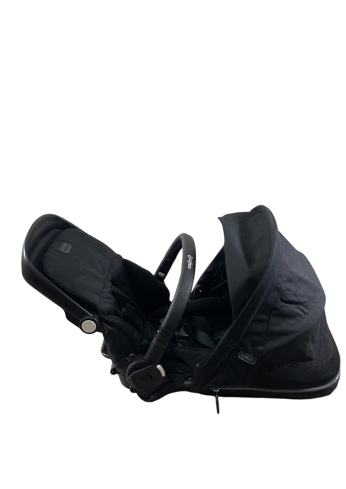 Shop Cybex Gazelle S Seat Unit, Brown Bumper Bar, Moon Black at GoodBuy Gear