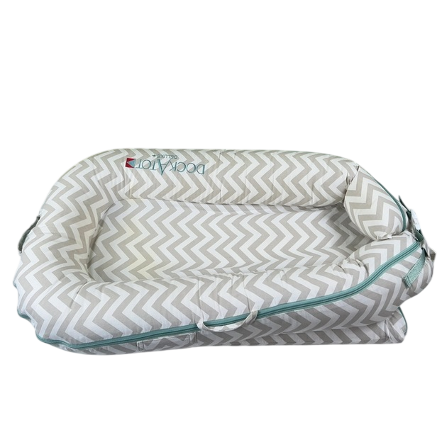 Shop DockATot Deluxe+ Dock, Silver Lining (Chevron) at GoodBuy Gear
