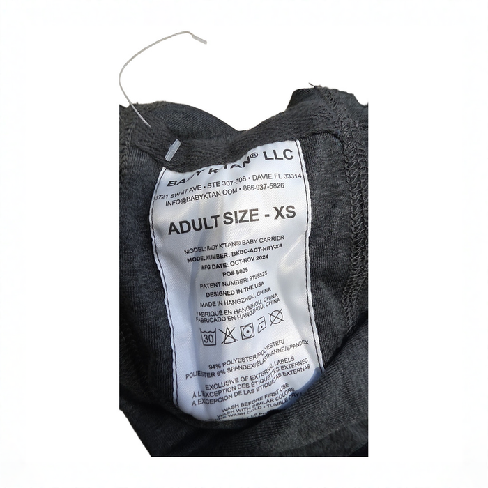 Shop Baby K'tan Baby Carrier, Active, Heather Black, X-Small at GoodBuy Gear