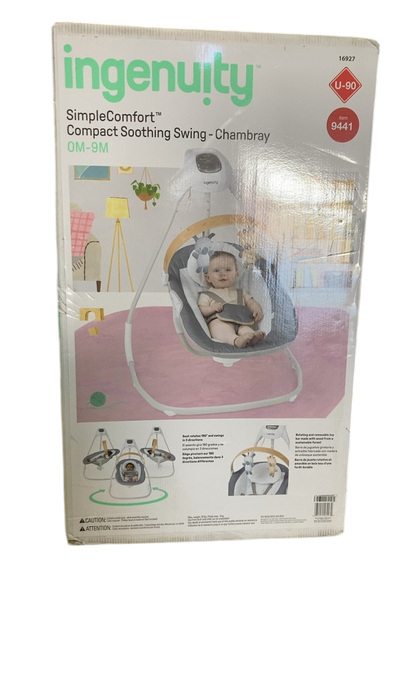 Shop Ingenuity Simple Comfort 2-in-1 Swing Rocker, Chambray at GoodBuy Gear