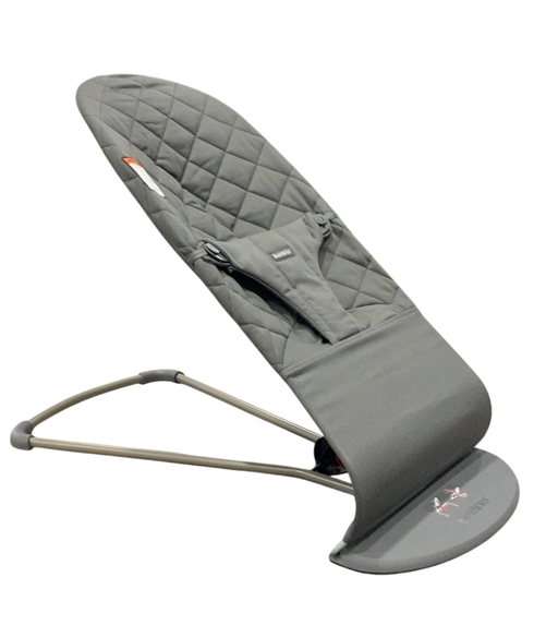 Shop BabyBjorn Bouncer Bliss Bundle With Toy Bar, Flying Friends, Dark Gray Frame, Anthracite Cotton Classic Quilt at GoodBuy Gear