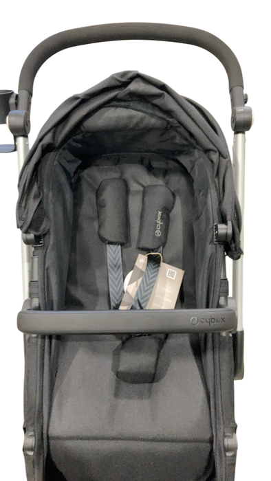 Shop Cybex Eos and Aton G Travel System, 2024, Black, Ocean Blue at GoodBuy Gear