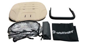 Shop Orbit Baby M Plus+ Stroller, 2025, Black Luxe, Taupe Beige at GoodBuy Gear