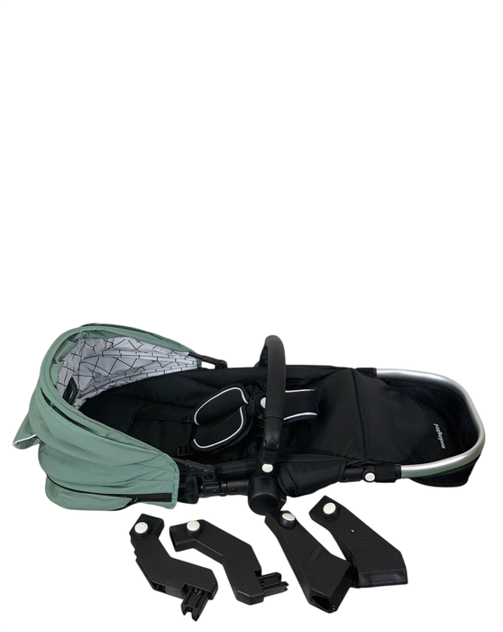 Shop Mockingbird 2nd Seat Kit 2.0, Sage, Silver With Black Leather, Windowpane at GoodBuy Gear