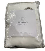 Shop Ricardo Trading Grasscloth Window Panel Curtains, 54"W x 54"L, Wand, White at GoodBuy Gear