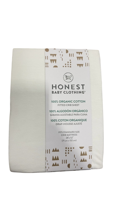 Shop Honest Company Organic Fitted Crib Sheet, Bright White at GoodBuy Gear