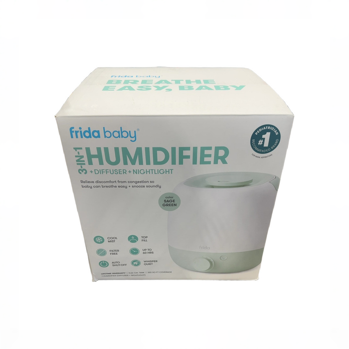Shop FridaBaby 3-in-1 Humidifier With Diffuser And Nightlight, Sage Green, Updated Model at GoodBuy Gear