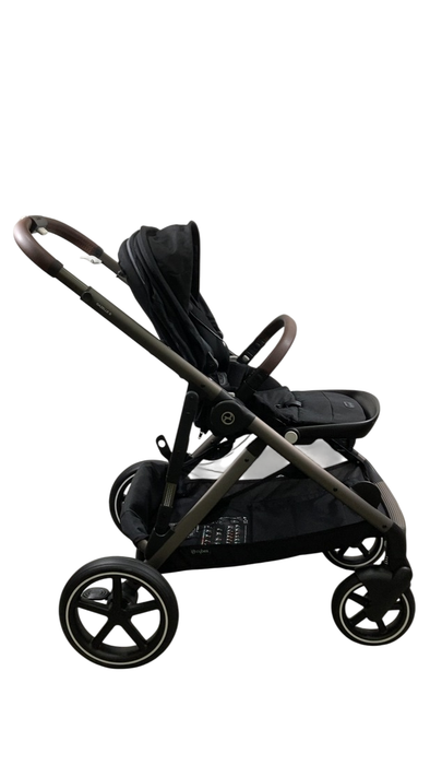 Shop Cybex Gazelle S Modular Stroller, 2024, Moon Black, Taupe Frame at GoodBuy Gear