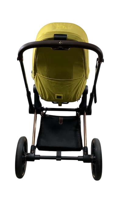 Shop Cybex PRIAM Stroller, 2022, Mustard Yellow, Rosegold at GoodBuy Gear