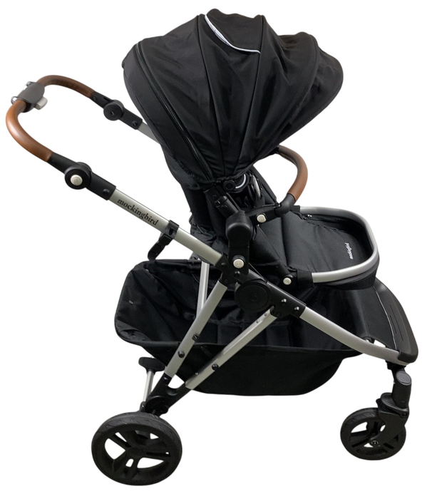 Shop Mockingbird Single to Double 2.0 Stroller, 2025, Black, Silver With Penny Leather, Windowpane at GoodBuy Gear
