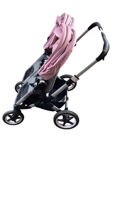 Shop Bugaboo Donkey 3 Duo Stroller, 2020, Grey Melange, Soft Pink, Aluminium at GoodBuy Gear
