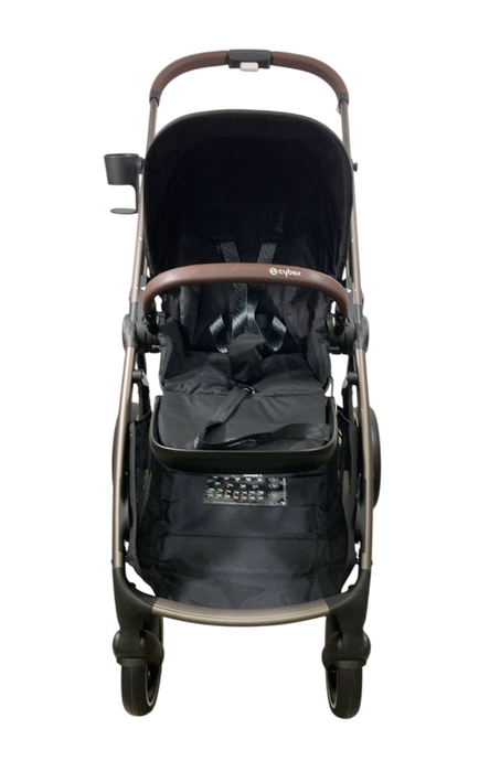 Shop Cybex Gazelle S Modular Stroller, 2024, Moon Black, Taupe Frame at GoodBuy Gear