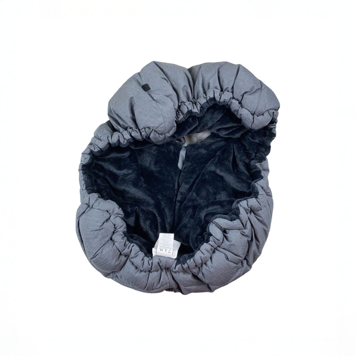 Shop 7 A.M. Enfant Tundra Car Seat Cocoon, Heather Grey Dark/Arctic Faux Fur at GoodBuy Gear