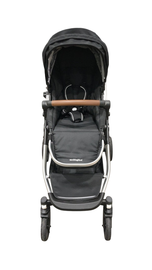 Shop Mockingbird Single to Double 2.0 Stroller, Black, Watercolor Drops, Silver With Penny Leather, 2025 at GoodBuy Gear