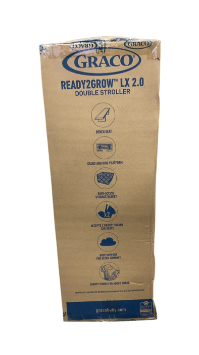 Shop Graco Ready2Grow LX 2.0 Double Stroller, 2025, Clark at GoodBuy Gear