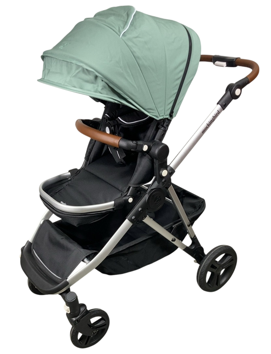 Shop Mockingbird Single to Double 2.0 Stroller, 2024, Sage, Silver With Penny Leather, Watercolor Drops at GoodBuy Gear