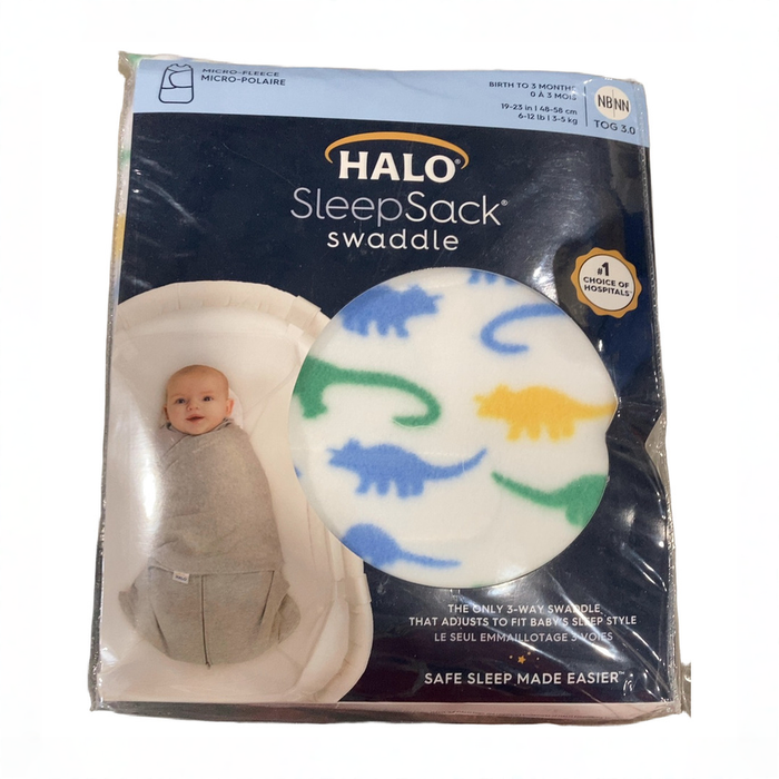 Shop DRAFT - Halo Micro-Fleece SleepSack, Dinos, Newborn at GoodBuy Gear