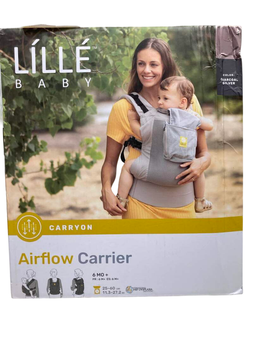 Lillebaby CarryOn Airflow Carrier Toddler Size, Charcoal Silver