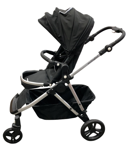 Shop Mockingbird Single 2.0 Stroller, 2025, Black, Silver With Black Leather, Watercolor Drops at GoodBuy Gear