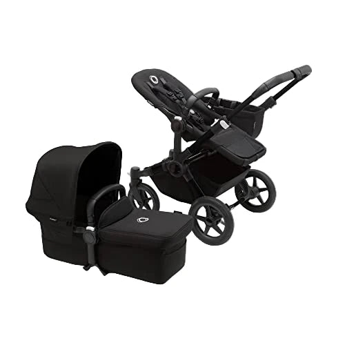 bugaboo fox 5 double stroller Bugaboo Donkey 5 Mono Stroller, Black, Midnight Black, Midnight Black,